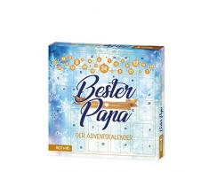 Huber de Maison Commerce koelle Calendrier de lAvent Bester Papa Bleu 35Â x 35Â x 4Â cm
