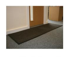 JVL Heavy Duty Barrier Soutenu en Caoutchouc antidÃ©rapant Porte Tapis de Sol, Vinyle, Gris/Noir, 60Â x 150Â cm, Grande