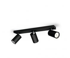 Philips myLiving Spot Lampe en mÃ©tal 220 V 240 V 50-60 Hz 3 spots Noir