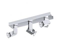 Eglo plane Indoor GU10 Chrome â Ceiling Lighting (Kitchen, storage room, Indoor, chrome, iP20, les, Spot Set)