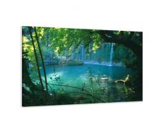 Visario 4164 Tableau sur Toile en Lin, Motif Arbres, 80 x 60 cm