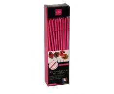 Kubb K024 50 BÃ¢tons de Sucettes Ã ButÃ©e RÃ©utilisables Plastique Fuchsia