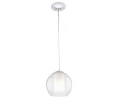 Eglo Toma Boule Suspension, métal, E27, transparent