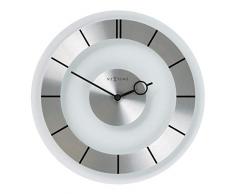 NeXtime 2790 Retro Horloge Aluminium Gris
