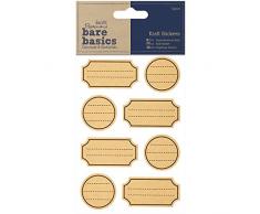 Papermania PMA 806204 Scrapbooking Stickers, Kraft