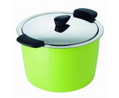 KUHN RIKON 30743 ustensile de cuisine thermique HOTPAN cocotte à servir vert 5L/22cm, cuisson à la vapeur, maintien au chaud, économie dénergie