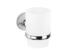 Wenko 22167100 Porte gobelet Cuba, Zinc moulé sous Pression, Chromé, 20,5 x 6,5 x 21 cm