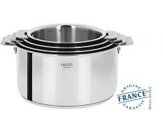Cristel - C18QMP- Casserole inox 18cm sans poignée amovible- Collection Casteline