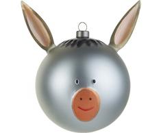 Alessi AMJ13 5 Asinello Boule de Noël, Verre Soufflé, Multicolore