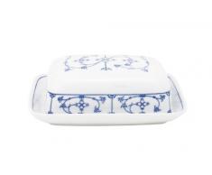 Kahla - Porcelaine pour les Sens 202602A75019H Saks Tradition Beurrier Anguleux Bleu/Blanc