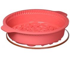 Silikomart 20.307.04.0063 SFT307 Moule Forme Ronde ThÃ¨me Ornemental Silicone Framboise