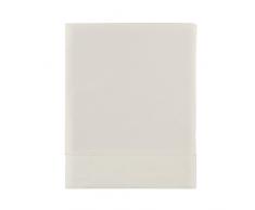 Essix - Drap Plat Royal Line Percale de Coton Meringue 240 x 300 cm