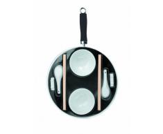 Ibili 450630 Lot Ã Wok Moka ( Wok 30 cm, une natte, 2 cuillÃ¨res, 2 paires de baguettes et 2 repose-baguettes)