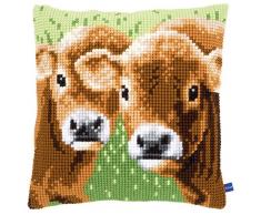 Vervaco Kit Coussin au Point de Croix Deux veaux
