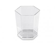 GUILLIN - MOULIPACK VERRE5C CARTON DE 300 Verrine Hexagonale 5Cl, Plastique, Transparent, 4,5 x 4,5 x 5,2 cm