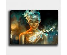 Bonamaison Peinture sur toile, multicolore, 50 x 70 cm - ConÃ§u et fabriquÃ© en Turquie