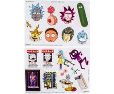 Paladone Rick and Morty Gadgets, autocollants rÃ©utilisables en vinyle