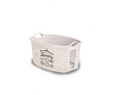 Life Story Panier à Linge avec Poignée, avec daération, Corbeille à Linges Coffre à Linge Plastique, 42L, 60Ã40Ã37cm