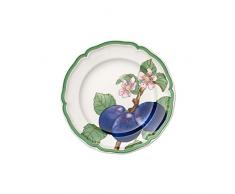 Villeroy & Boch French Garden Modern Fruits Assiette pour le petit dÃ©jeuner Prune, 21 cm, Porcelaine Premium, Blanc/Multicolore