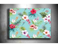 Bonamaison Peinture sur toile, multicolore, 70 x 100 cm - ConÃ§u et fabriquÃ© en Turquie