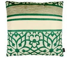 Apelt, Superbe Housse de Coussin (Oasis-14) Ã©lÃ©gante et Moderne, Motifs en Jacquard Graphique, Couleur chatoyante, Beige Turquoise, Lavable, vÃ©ritable Objet de Vie ! Taille 50x50 cm