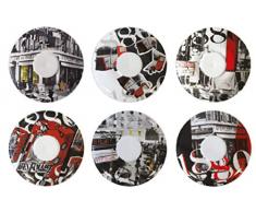 FOLLIET 6 Sous Tasses à Chocolat 1880