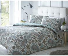 Sleepdown Balais dessuie-Glace EF5-18 EF5-16, Coton Polyester, Bleu Sarcelle, Double