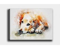 Bonamaison Peinture sur toile, multicolore, 70 x 100 cm - ConÃ§u et fabriquÃ© en Turquie