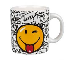 Smiley Happy Collection K4105021060 Gobelet, CÃ©ramique, Multicolore, 12x8,5x9,5 cm