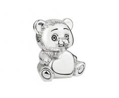 Zilverstad 6757261 Tirelire Ours avec CÅur Argenté Laqué