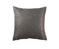 NATTE coussin effet natté 45 x 45cm fermeture à glissière coloris ACIER