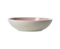 like. by Villeroy & Boch â its my match Plat de service rond Uni, 26 cm, Porcelaine Premium, Blanc/Rose
