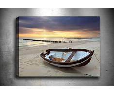 Bonamaison Peinture sur toile, multicolore, 50 x 70 cm