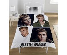 Justin Bieber pêle-mêle Parure de lit Simple, Multicolore