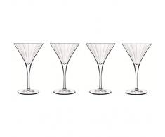 Luigi Bormioli 7540473 Boîte de 4 Verres à Cocktail, Cristal, Transparent, 11,3x11,3x18,5 cm