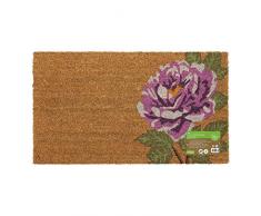 JVL Paillasson en Fibre de Coco avec Envers en Latex, Latex Fibre de Coco., Marron, Taille Unique