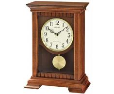 SEIKO Horloge de Table analogique qxq029b avec Pendule Marron