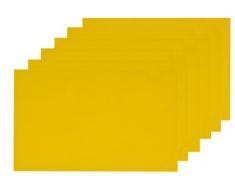 Tom Tailor 562324 T-Dove Lot de 6 Sets de Table Coton Jaune 35 x 50 cm