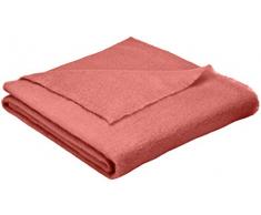 Couverture Extra douce-100% Mohair -OURSON - Rose L2 - 130 x 180