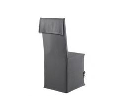 Home Style France Housse de Chaise, Coton, Gris clair, 95x40x1 cm