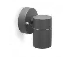 Applique murale extÃ©rieure Smartwares GWL-175-HG â Acier inoxydable de haute qualitÃ© â Anthracite - LumiÃ¨re blanche chaude