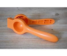 Fackelmann 42622 Presse citron manuel, presse agrumes, presse-citron, Plastique, Orange, 19,8 x 6,3 x 4,5 cm