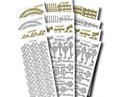 Creative Produits craftstickers Happy Birthday, Autocollants, Multicolore