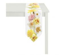 Apelt Chemin de Table, Polyester de Coton, Jaune/Multicolore, 25Â x 175Â x 0,5Â cm