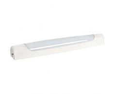 Aric ARI53026 Réglette SDB LED avec interrupteur et prise, Plastique, 9.5 W, Blanc, 43, 6 x 5, 2 x 5, 6 cm