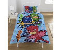PJ Masks Parure pour Couette, Polycoton, Multi-Color