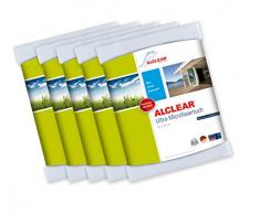 ALCLEAR 950002_5 Lot de 5 Chiffons Ã fenÃªtres en Microfibre Blanc 60 x 45 cm