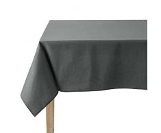 Coucke Nappe Rectangle Uni Anthracite Coton 180 x 300 cm