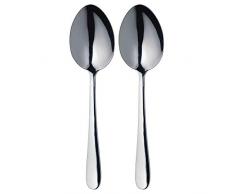 Kitchen Craft Master Class Set de 2 Cuillère de Service, Acier Inoxydable, Argent, 28 x 28 x 18 cm