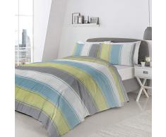 Fusion Parure de lit en Polyester et Coton, Vert, Super King